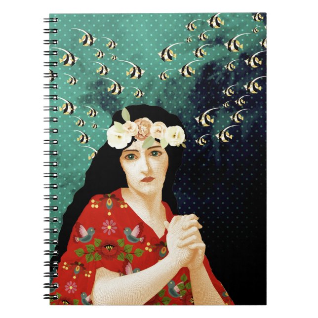 Caderno Espiral retrato artístico (Frente)