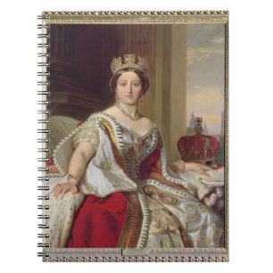 Caderno Espiral Retrato da rainha Victoria (1819-1901) 1859 (óleo