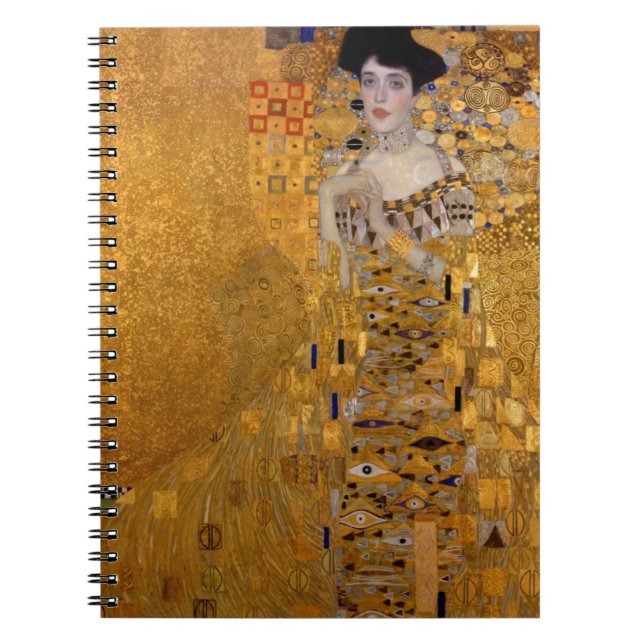 Caderno Espiral Retrato de Adele Bloch Bauer (Frente)