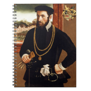 Caderno Espiral Retrato de Anton Rummel von Liechtenan