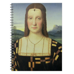 Caderno Espiral Retrato de Elizabeth Gonzaga, c.1504 (óleo na