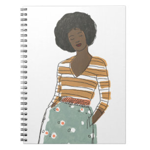 Caderno Espiral Retrato de Fashion Vignette