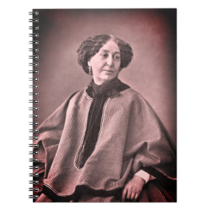 Caderno Espiral Retrato de George Sand por Nadar