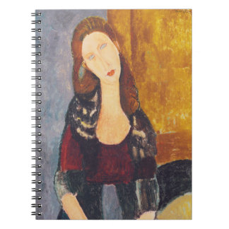 Caderno Espiral Retrato de Jeanne Hebuterne por Amedeo Modigliani