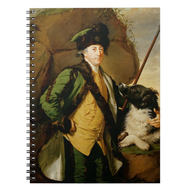 Caderno Espiral Retrato de John Whetham de Kirklington (1731-81) (Frente)