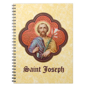 Caderno Espiral Retrato de São José em um Octófolio (TF 02)