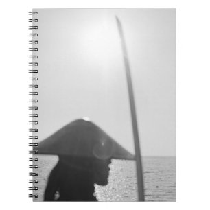 Caderno Espiral Retrato de um guerreiro do samurai que guardara
