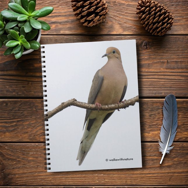 Caderno Espiral Retrato de uma Porta de Luto (Portrait of a Mourning Dove Journal Cover Photo)