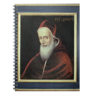 Caderno Espiral Retrato do papa Pius V (1504-72) (óleo em canvas)