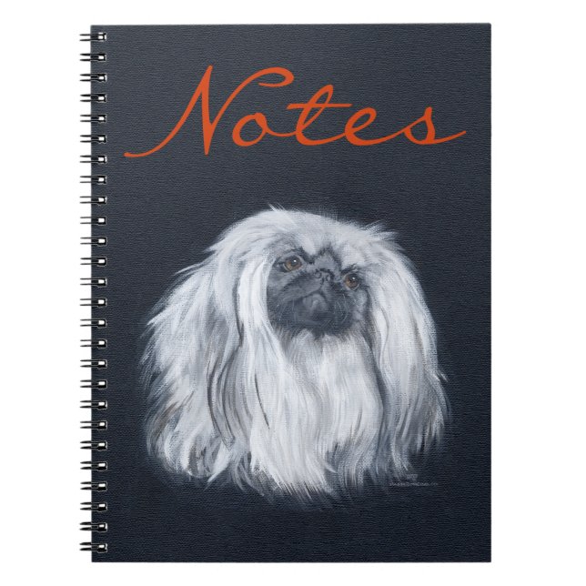 Caderno Espiral Retrato em preto (Frente)