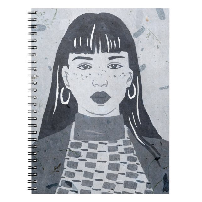 Caderno Espiral Retrato Noturno (Frente)