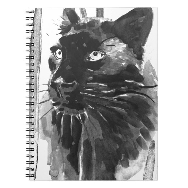Caderno Espiral Retrato Panther (Frente)