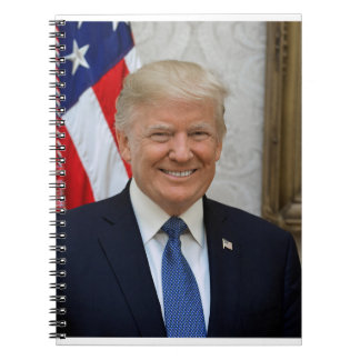 Caderno Espiral Retrato presidencial oficial de Donald Trump