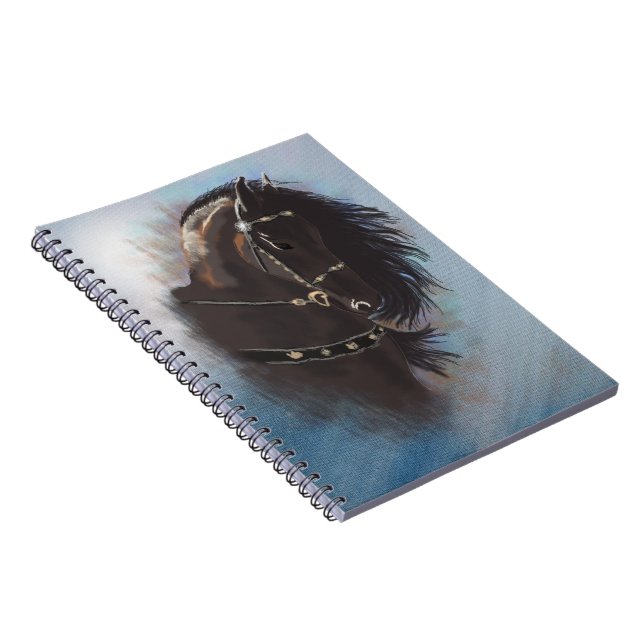 Caderno Espiral Retrato Stallion - Notebook (Lado Direito)