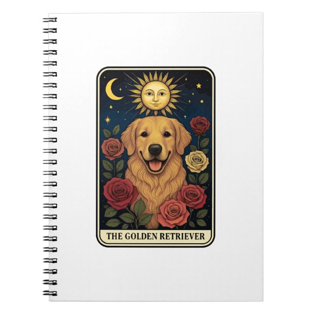 Caderno Espiral Retriever de Ouro (Frente)