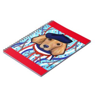 Caderno Espiral Retriever Dourado Francês
