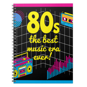 Caderno Espiral Retro 80: a melhor era musical de todos!