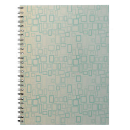 Caderno Espiral Retro Aqua