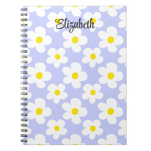 Caderno Espiral Retro azul-claro-claro-cúmulo para o registro de g
