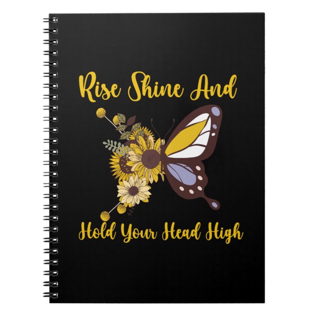 Caderno Espiral retro boho baby design (Frente)
