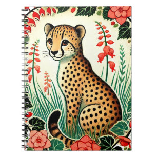 Caderno Espiral Retro Cheetah