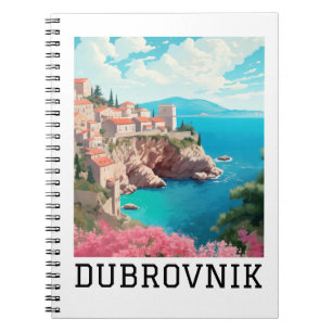 Caderno Espiral Retro Classic Dubrovnik Croácia