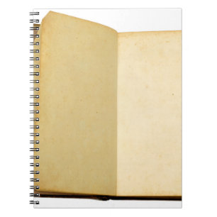 Caderno Espiral Retrô de textura antiga do Livro