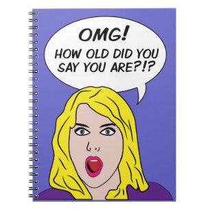 Caderno Espiral RETRO HISTÓRIA EM QUADRINHOS notebook