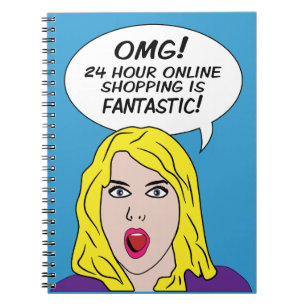 Caderno Espiral RETRO HISTÓRIA EM QUADRINHOS notebook