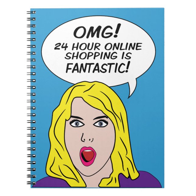 Caderno Espiral RETRO HISTÓRIA EM QUADRINHOS notebook (Frente)