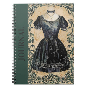 Caderno Espiral Retro Little Black Dress Sketchbook LBD Anna