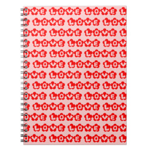 CADERNO ESPIRAL RETRO LOVE