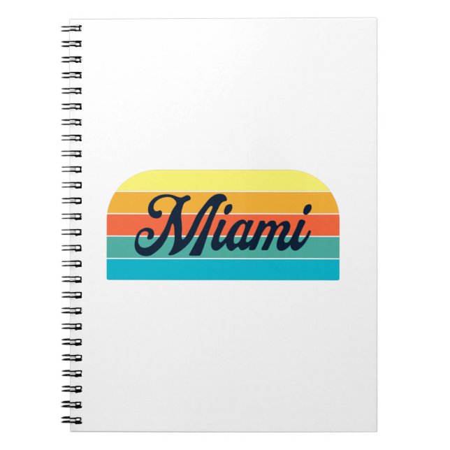 Caderno Espiral Retro Miami (Frente)