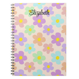 Caderno Espiral Retro multicolorido bonito jorra o registro em bra