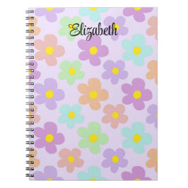 Caderno Espiral Retro multicolorido bonito jorra o registro em bra