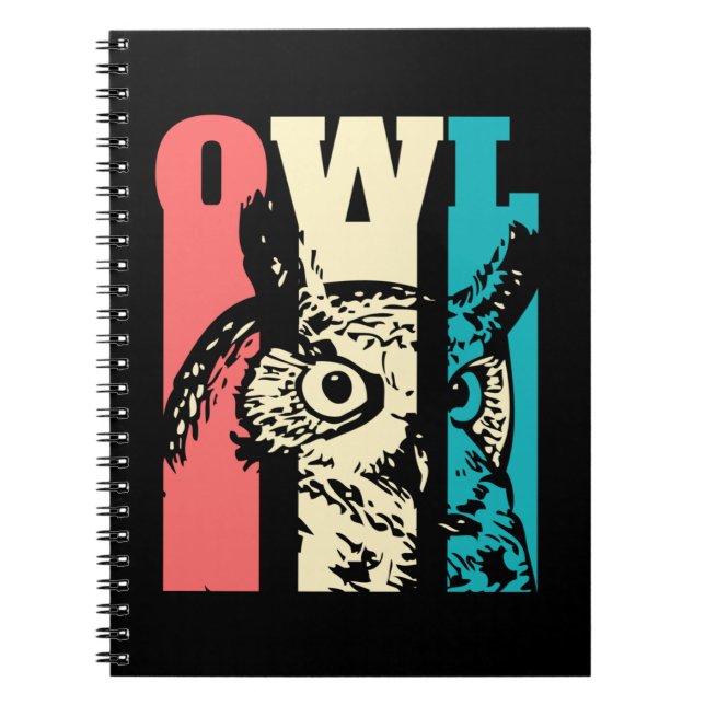Caderno Espiral Retro Owl (Frente)