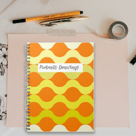 Caderno Espiral Retro Pods Laranja Lemon Amarelo