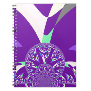 Caderno Espiral Retro púrpura