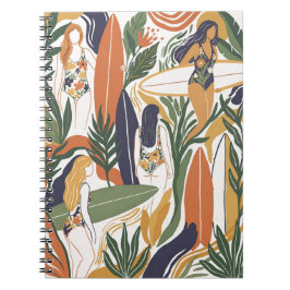 Caderno Espiral Retro Surf Club