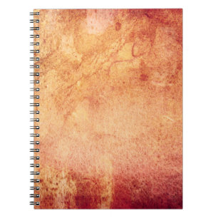 Caderno Espiral Retro vermelho-amarelo-vivo