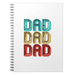 Caderno Espiral Retro Vintage Pai dos Anos 70 Essencial