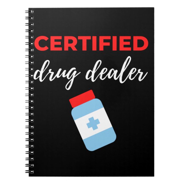 Caderno Espiral Revendedor de Drogas Certificado (Frente)