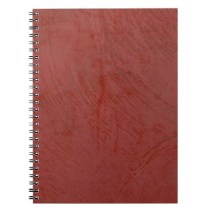 Caderno Espiral Revestimento Falso Vermelho Toscano