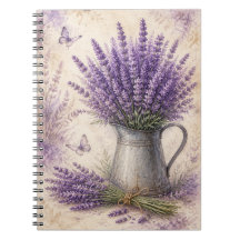 Revista de Jardim de Campo de Lavanda em Aquarela 