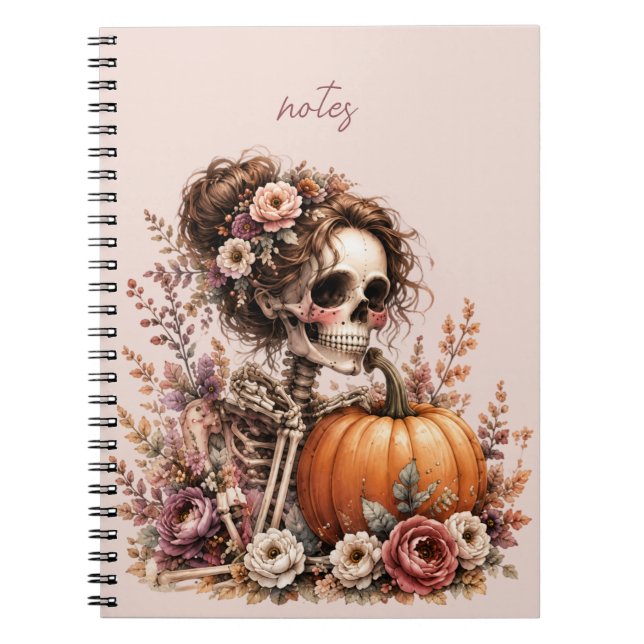 Caderno Espiral Revista Esqueleto Botânico (Frente)