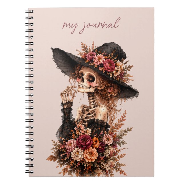 Caderno Espiral Revista Esqueleto Botânico (Frente)
