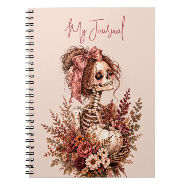 Caderno Espiral Revista Esqueleto Botânico (Frente)