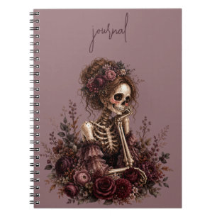 Caderno Espiral Revista Esqueleto Botânico
