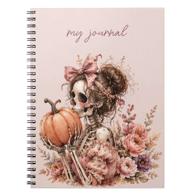 Caderno Espiral Revista Esqueleto Botânico (Frente)