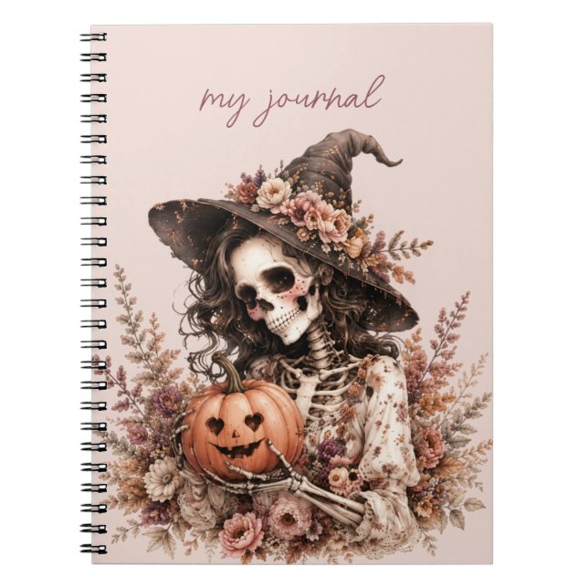 Caderno Espiral Revista Esqueleto Botânico (Frente)